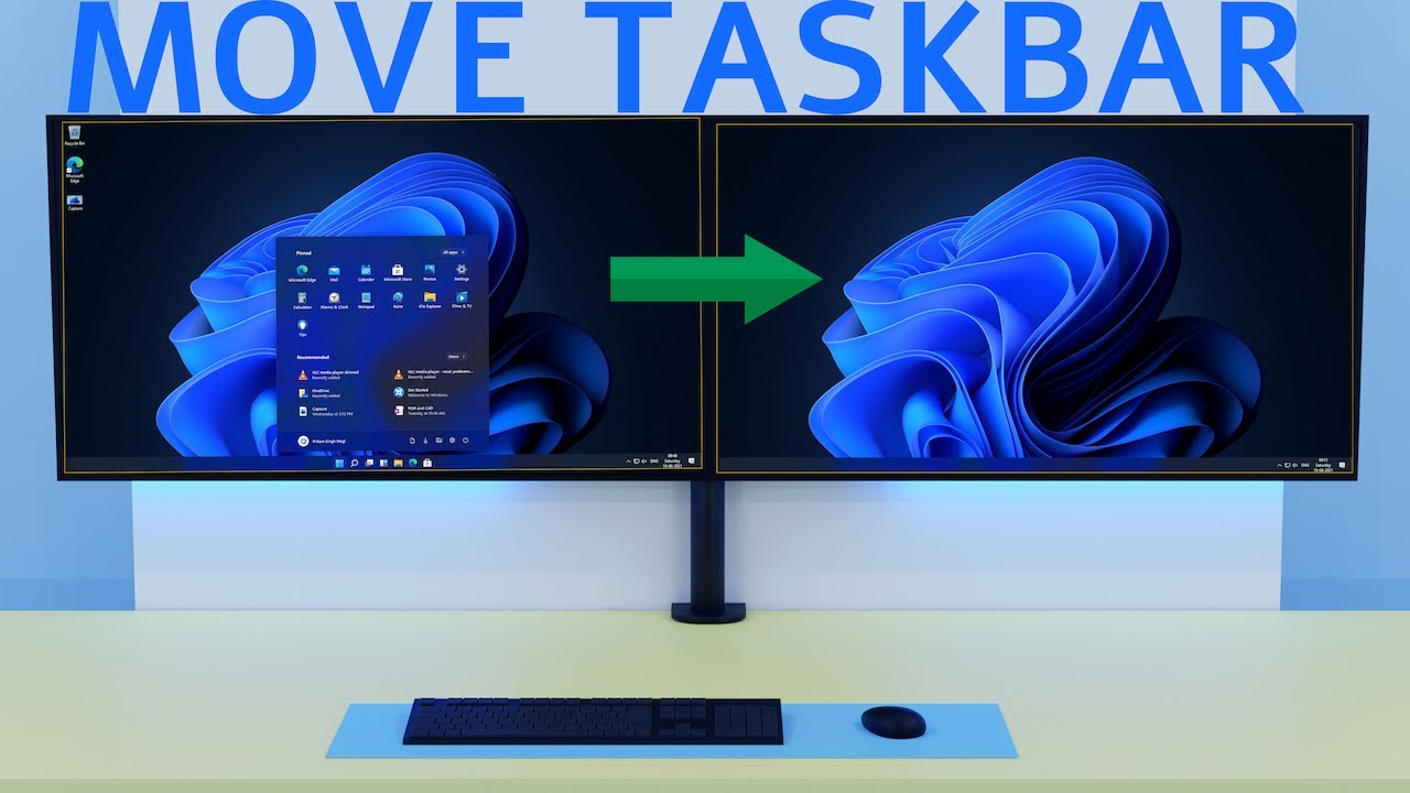 show taskbar on second monitor